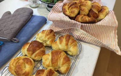 Homemade Croissants – great for winter garden walks