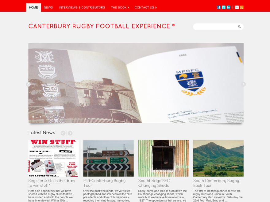 Canterbury Rugby Book